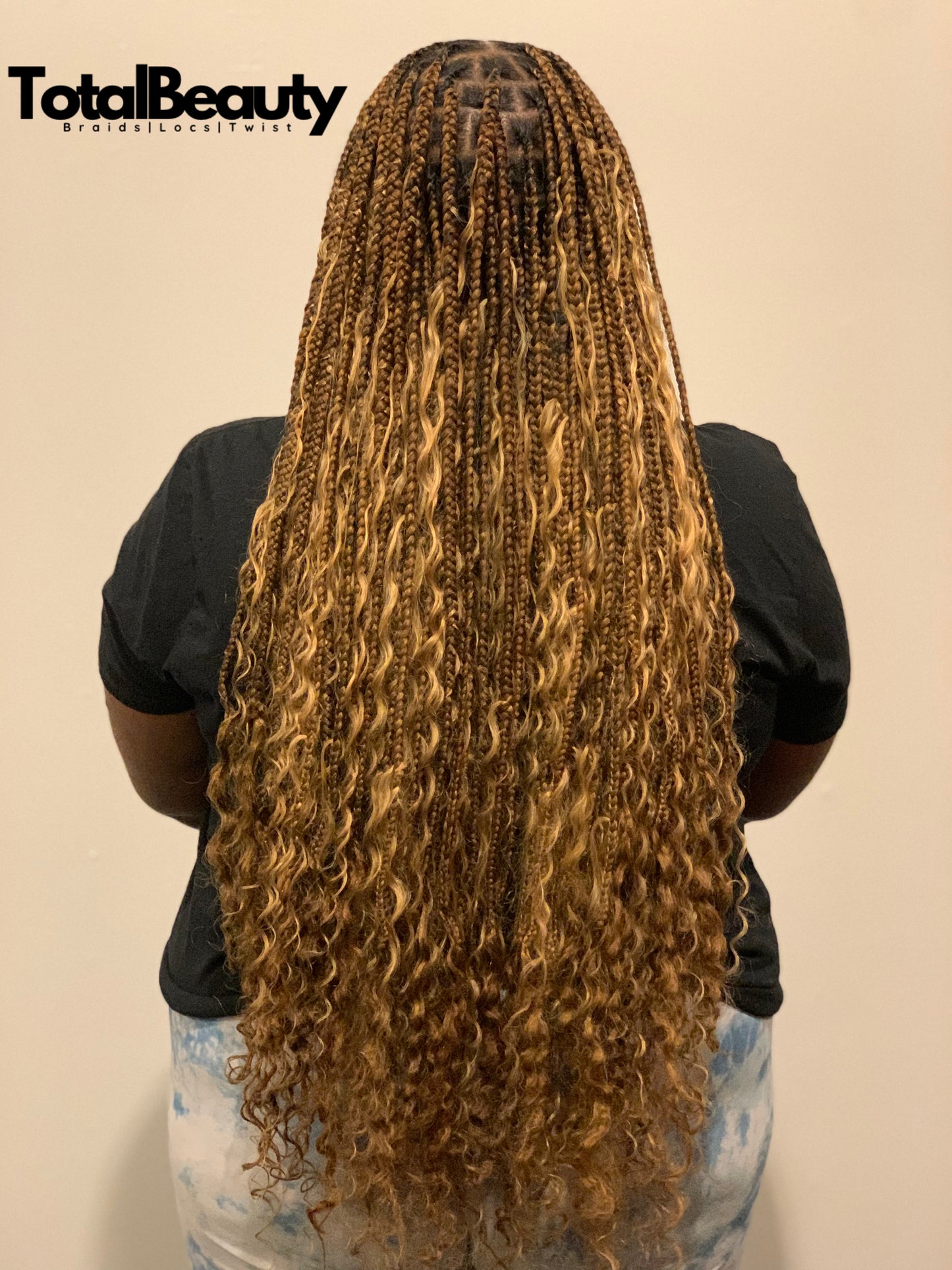 SMedium Boho Knotless (Butt Length)
